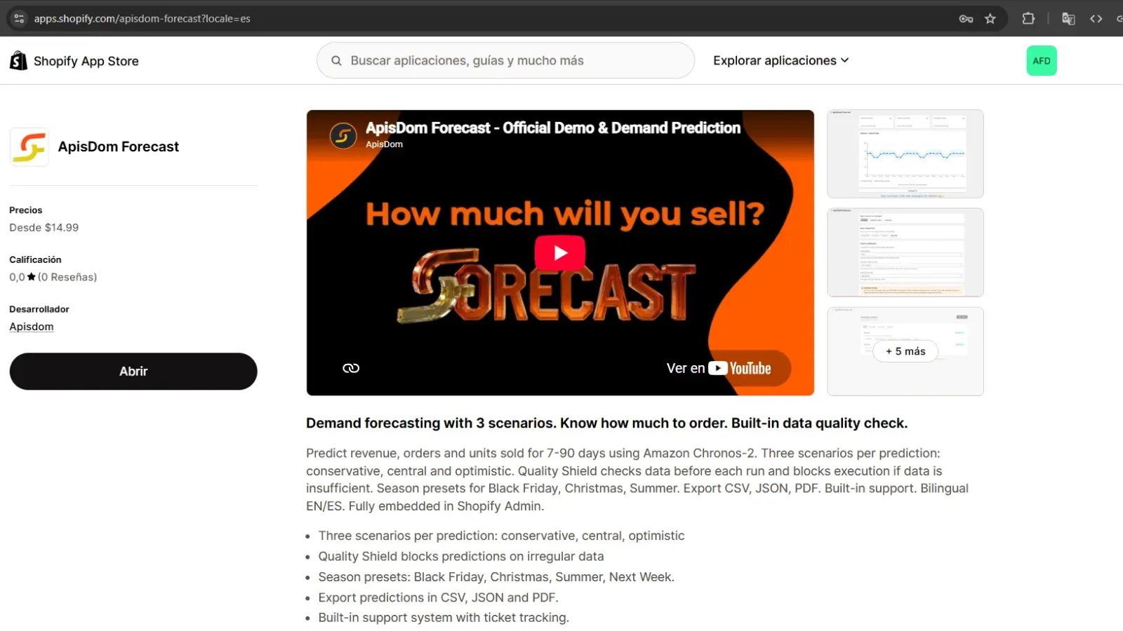 ApisDom Forecast